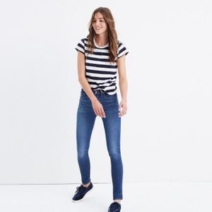 9” high rise skinny jeans in patty wash